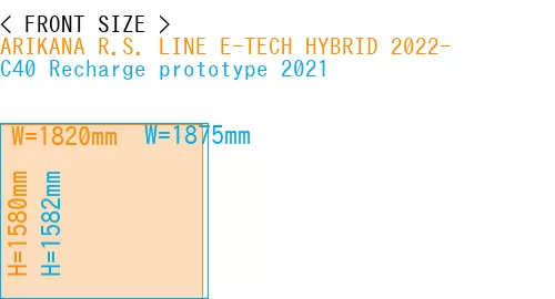#ARIKANA R.S. LINE E-TECH HYBRID 2022- + C40 Recharge prototype 2021